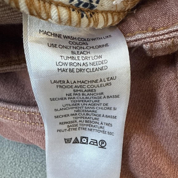 Pilcro Jeans Womens 30 Coral Vintage Straight High Rise Raw Hem Distressed - Picture 10 of 12